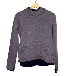 Nike Dri Fit Therma Zip Pullover Hoodie front pockets purple Size M